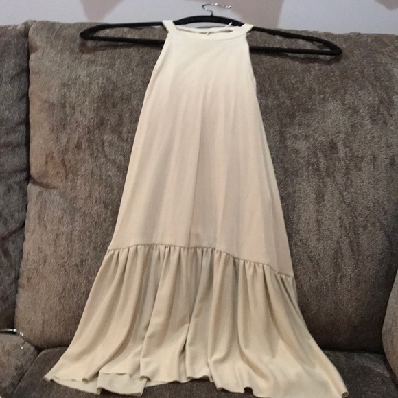 Urban outfitters peplum top. Size xs. Taupe - Picture 1 of 4